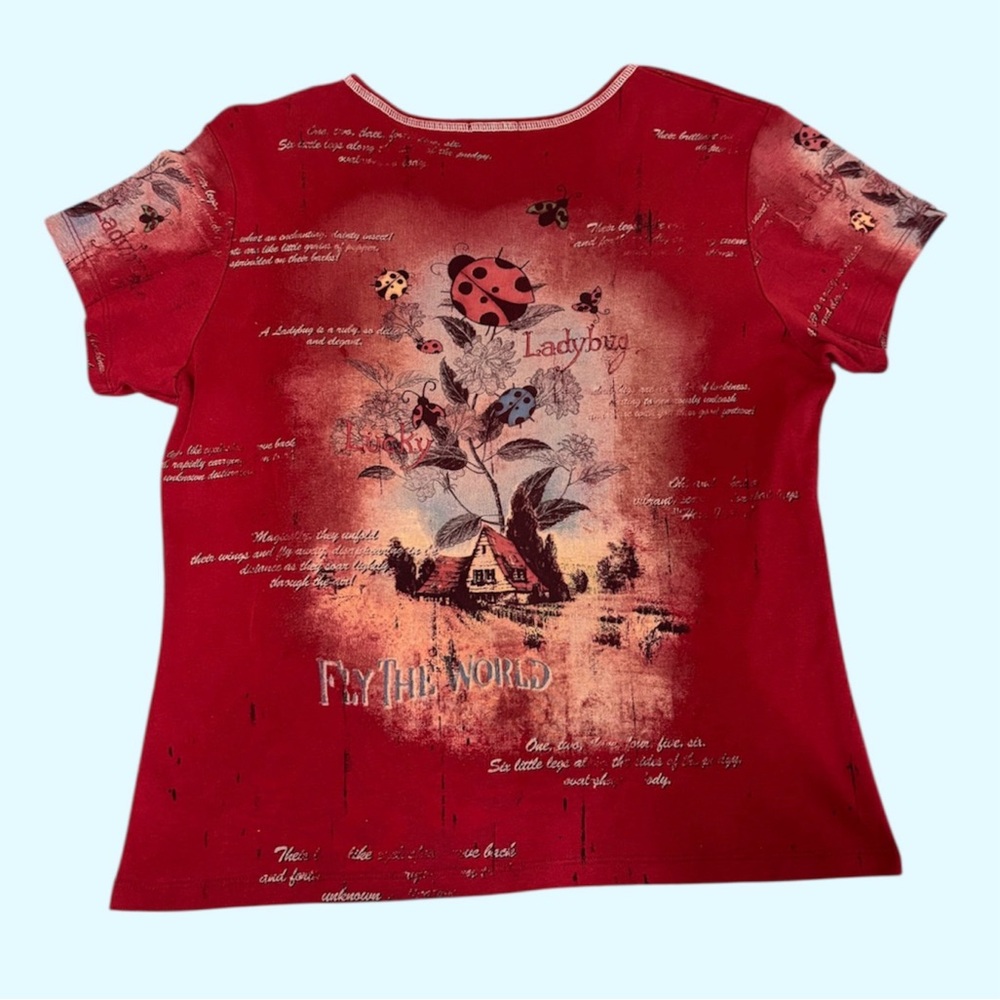 Cactus Ladybug Tee - Picture 2 of 2